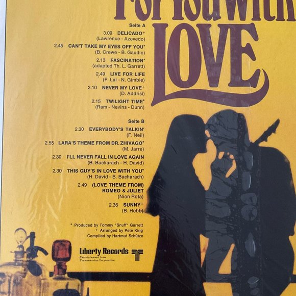 Tommy Garrett: For You With Love Vintage Vinyl Record - Picture 3 of 9